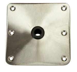 EMBASE DE SIÈGE INOX 18CM X 18CM